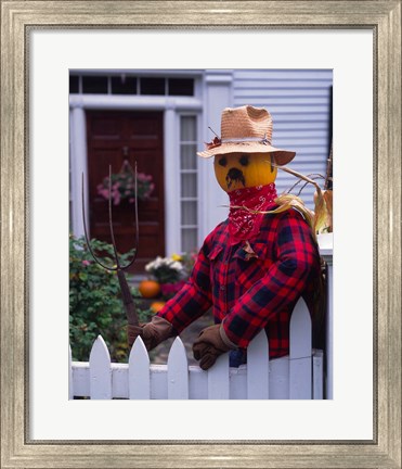 Framed Pumpkin Man, Vermont Print