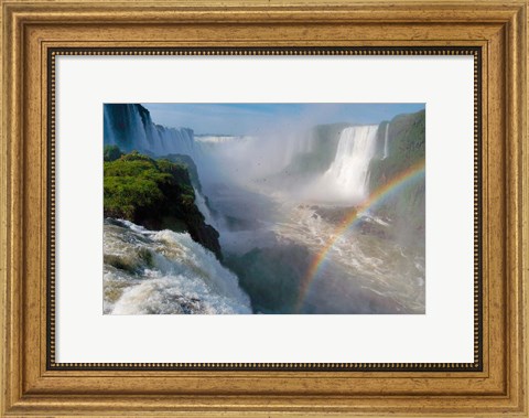 Framed Brazil, Foz do Iguacu Waterfall Print