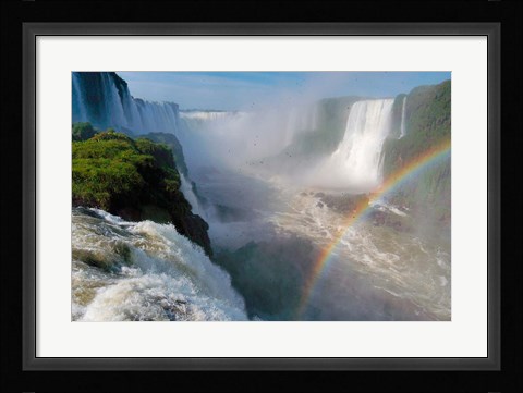 Framed Brazil, Foz do Iguacu Waterfall Print