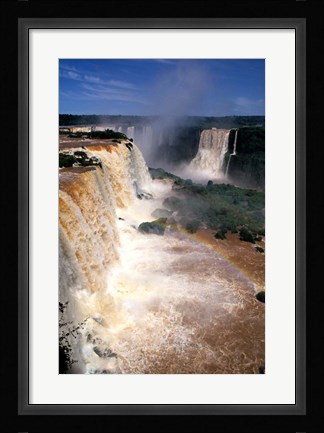 Framed Iguacu Falls, Brazil (vertical) Print
