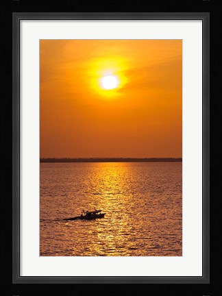 Framed Brazil, Amazon River, Fishermen Print