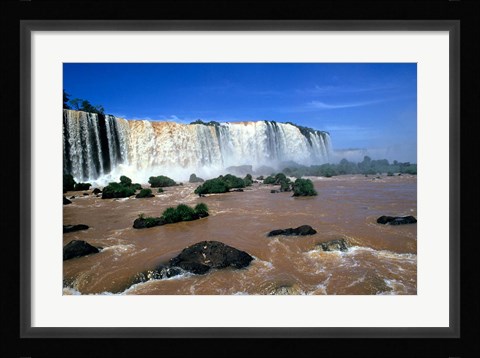 Framed Iguacu Falls, Brazil Print