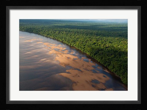 Framed Essequibo River, between the Orinoco and Amazon, Iwokrama Reserve, Guyana Print