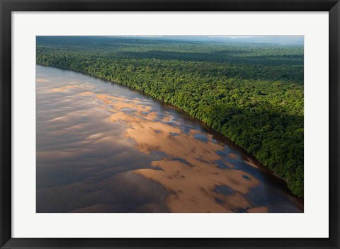 Framed Essequibo River, between the Orinoco and Amazon, Iwokrama Reserve, Guyana Print