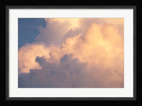 Framed Sunset clouds over Amazon basin, Peru Print