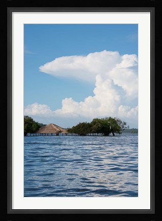 Framed Beach at height of the wet season, Alter Do Chao, Amazon, Brazil Print