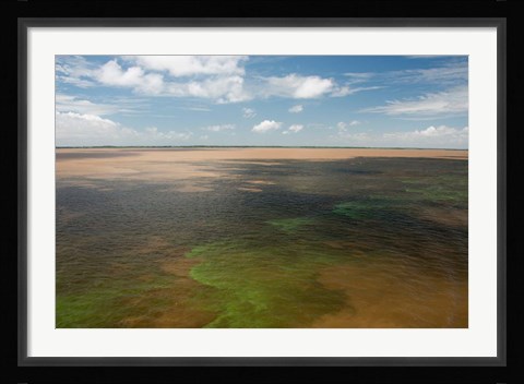 Framed Brazil, Amazon River, Algae bloom Print