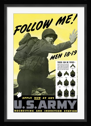 Framed Follow Me! Print