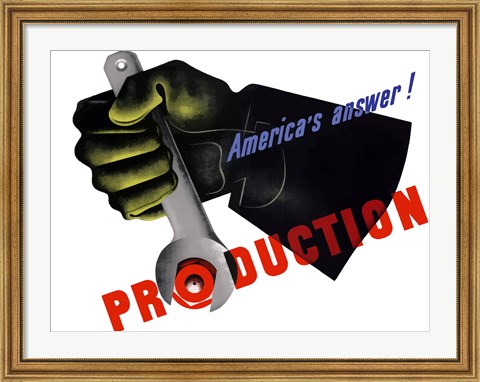 Framed America&#39;s Answer!  Production Print