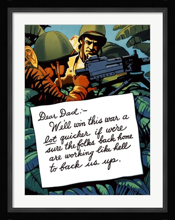 Framed Dear Dad Print