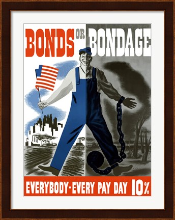 Framed Bonds or Bondage Print