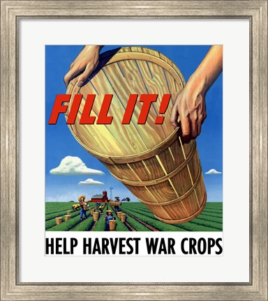 Framed Fill It - War Crops Print