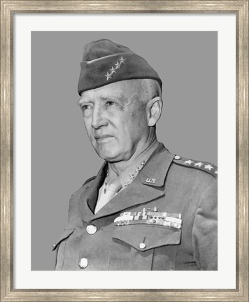 Framed General George Smith Patton Print