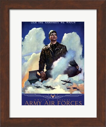 Framed United States Army Air Forces Print