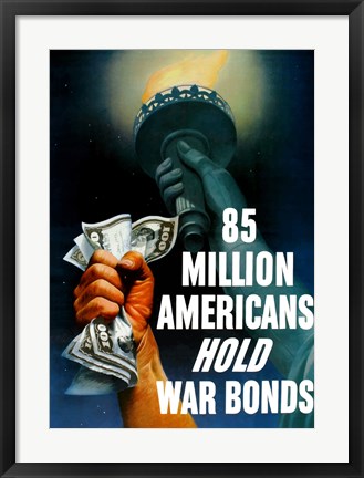 Framed Hold War Bonds Print