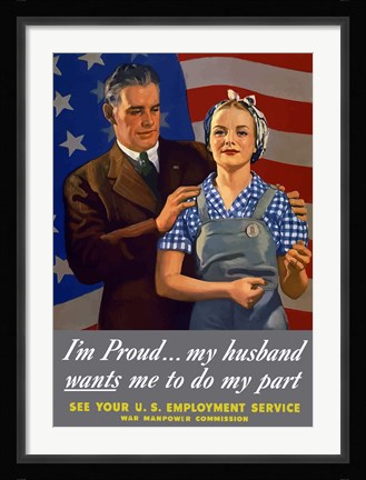 Framed I'm Proud Print