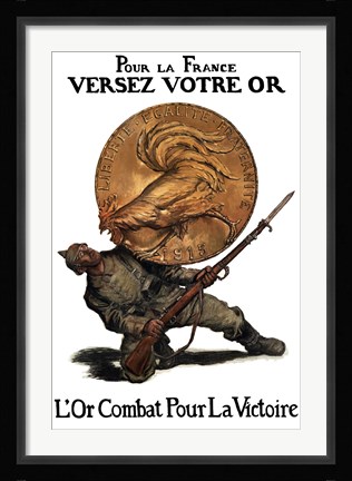 Framed Pour La France Print