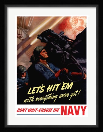 Framed Let's Hit 'Em Print