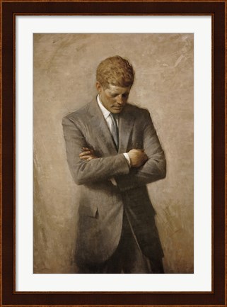 Framed John F Kennedy Print