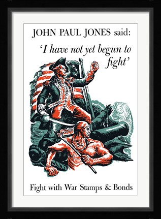 Framed Fight With War Stamps and Bonds Print