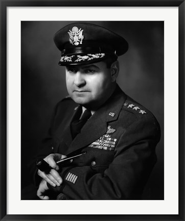 Framed Portrait of General Curtis Lemay Print