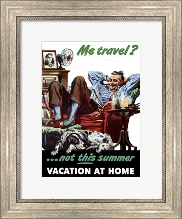 Framed Met Travel - Not This Summer Print