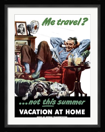 Framed Met Travel - Not This Summer Print