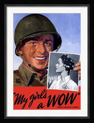 Framed My Girls a WOW Print