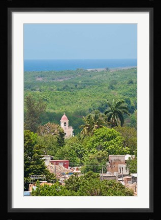 Framed Cuba, Trinidad from Palacio Brunet tower Print