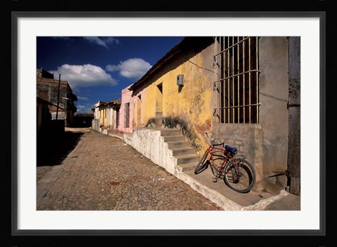 Framed Old Street Scene, Trinidad, Cuba Print