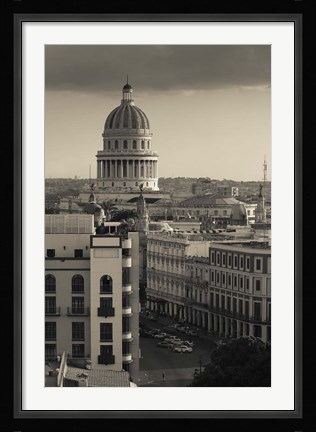 Framed Cuba, Havana, Havana Vieja, Capitolio Nacional Print