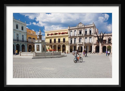 Framed Cuba, Havana, Havana Vieja, Plaza Vieja Print