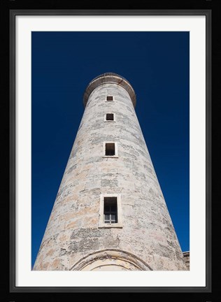 Framed Cuba, Havana, Morro Castle lighthouse Print