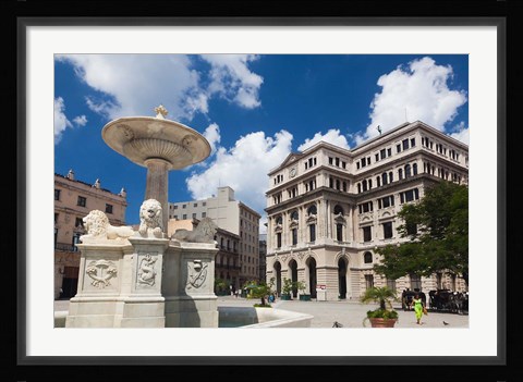 Framed Cuba, Havana, Plaza de San Francisco de Asis Print