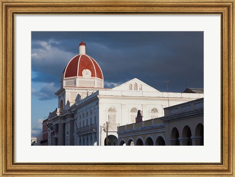 Framed Cuba, Cienfuegos, Palacio de Gobierno dome Print