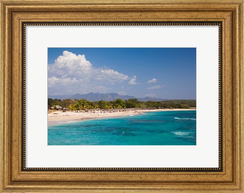 Framed Cuba, Cienfuegos, Rancho Luna beach Print