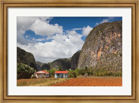 Framed Cuba, Pinar del Rio, Farm by Mogote del Valle rock Print
