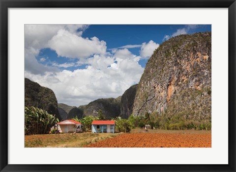 Framed Cuba, Pinar del Rio, Farm by Mogote del Valle rock Print