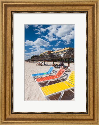 Framed Cuba, Sancti Spiritus, Trinidad, Playa Ancon beach Print