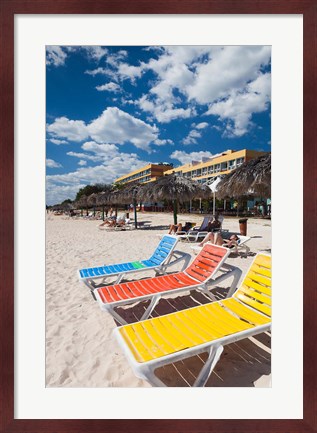 Framed Cuba, Sancti Spiritus, Trinidad, Playa Ancon beach Print