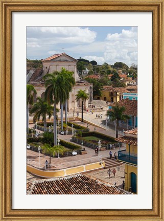 Framed Cuba, Sancti Spiritus, Trinidad, Plaza Mayor Print