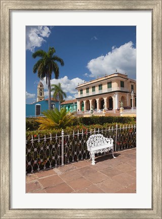 Framed Plaza Mayor, Cuba Print