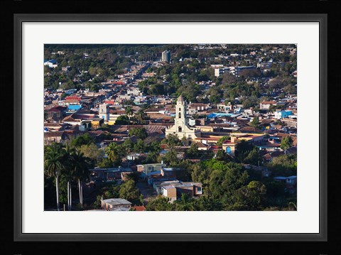Framed Cuba, Sancti Spiritus, Trinidad, Town view (horizontal) Print