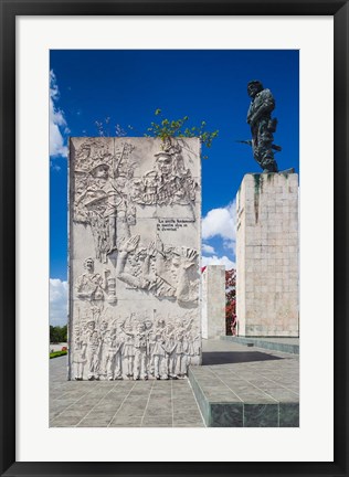 Framed Cuba, Santa Clara, Monumento Ernesto Che Guevara Print