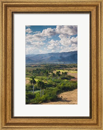Framed Cuba, Trinidad, Valle de los Ingenios, Valley Print