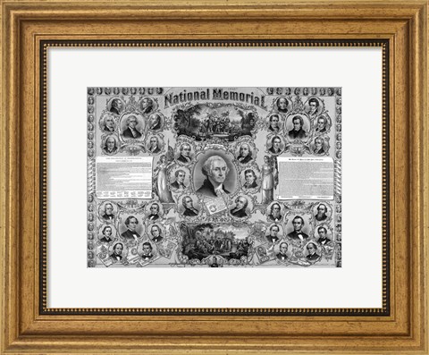 Framed Great Leaders from American History Print