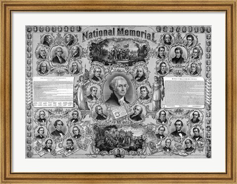 Framed Great Leaders from American History Print