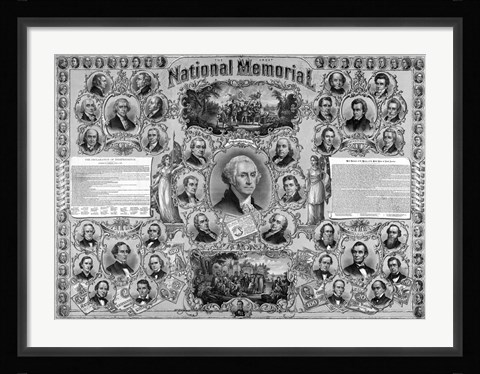 Framed Great Leaders from American History Print
