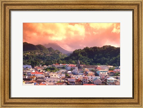 Framed Roseau, Dominica, Caribbean Print