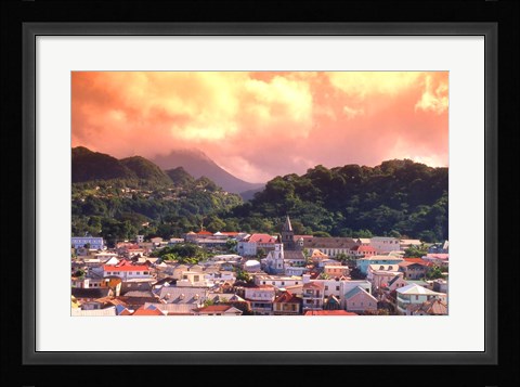 Framed Roseau, Dominica, Caribbean Print